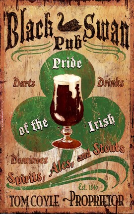 Framed Irish Pub Print