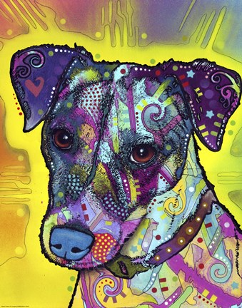 Framed Jack Russell Print