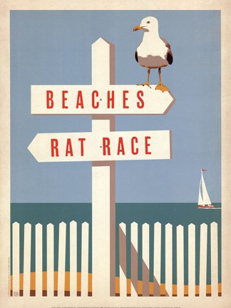 Framed Beaches vs. Rat Race Print