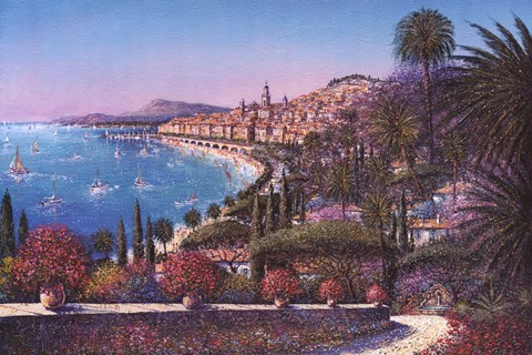 Framed Menton Print