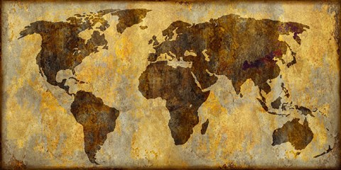 Framed World Map Print