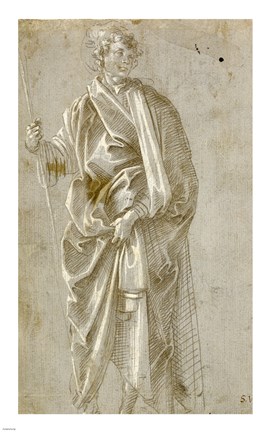 Framed Standing Saint Print