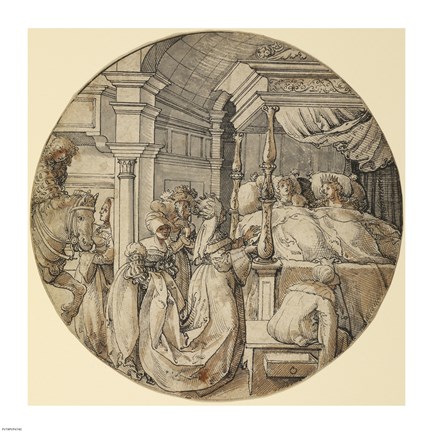 Framed Bridal Scene Print