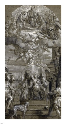 Framed Martyrdom of Saint Justina Print