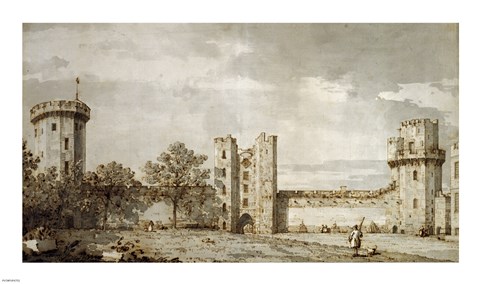 Framed Warwick Castle: The East Front from the Courtyard Print