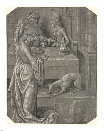 Framed Salome with the Head of John the Baptist Print