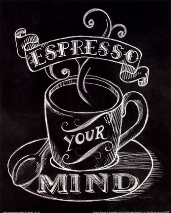 Framed Espresso Your Mind No Border Print