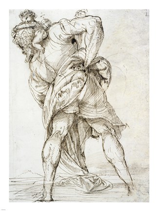 Framed Saint Christopher Print