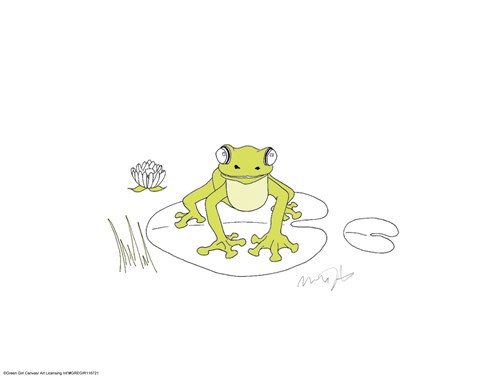 Framed Nutshell Frog Print