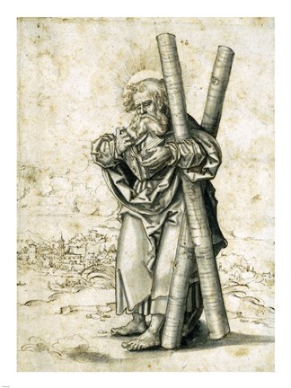 Framed Saint Andrew Print