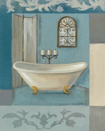 Framed Antique Bath I Print