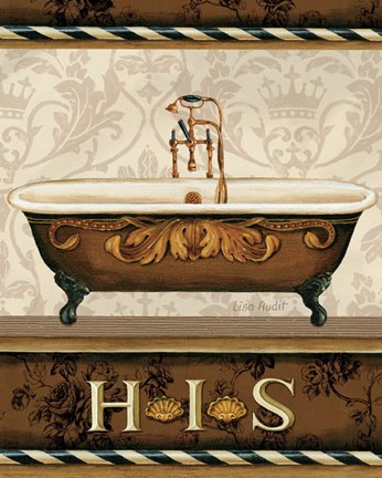 Framed Bourgoisie Bath I Print