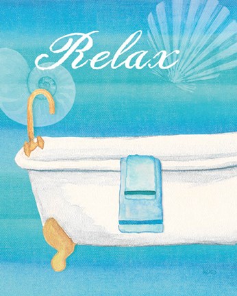 Framed Seashells Spa II Print