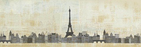 Framed Eiffel Skyline Print