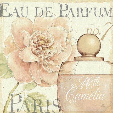 Framed Fleurs and Parfum II Print