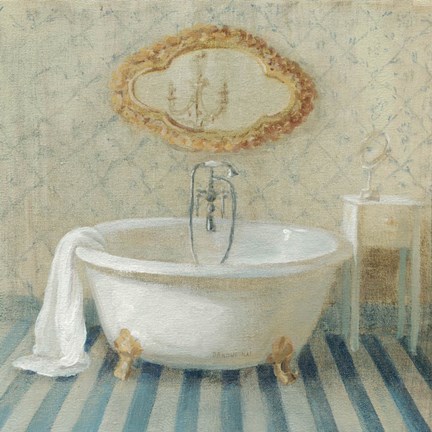 Framed Victorian Bath II Print