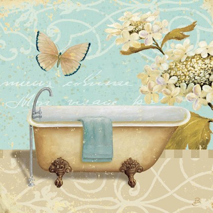 Framed Light Breeze Bath II Print