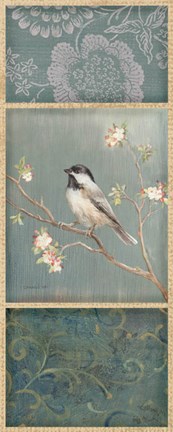 Framed Black Capped Chickadee Print