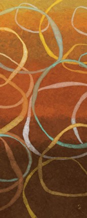 Framed Square Dancing Circles II Print