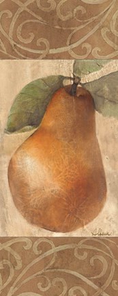 Framed Patterned Pear Print