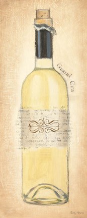 Framed Grand Cru Blanc Bottle Print