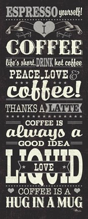 Framed Coffee Lovers II Print