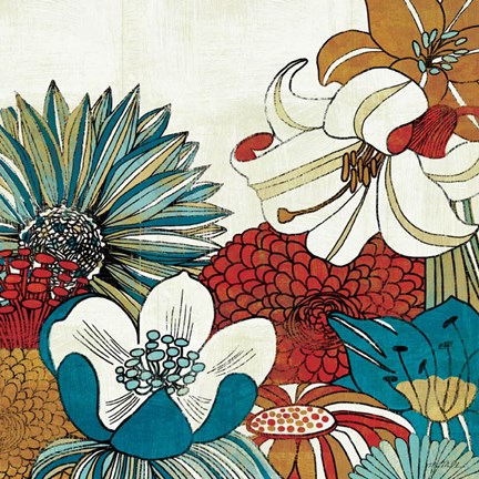 Framed Contemporary Garden II Print