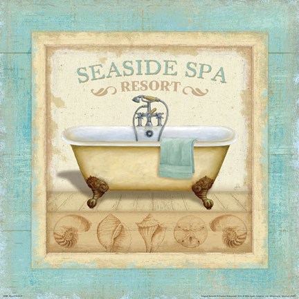 Framed Beach Hotel II Print