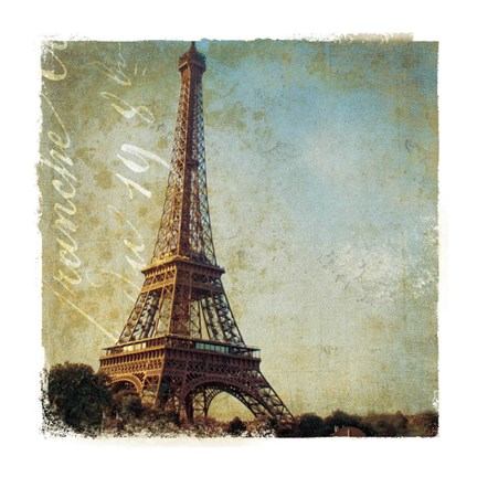 Framed Golden Age of Paris I Print