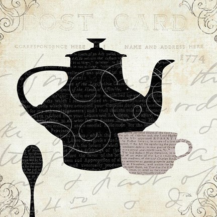 Framed Cream and Sugar I Print