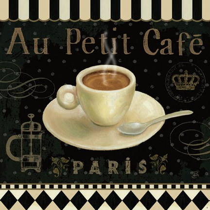 Framed Cafe Parisien II Print