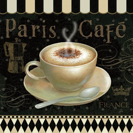 Framed Cafe Parisien III Print