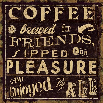 Framed Coffee Quote II Print