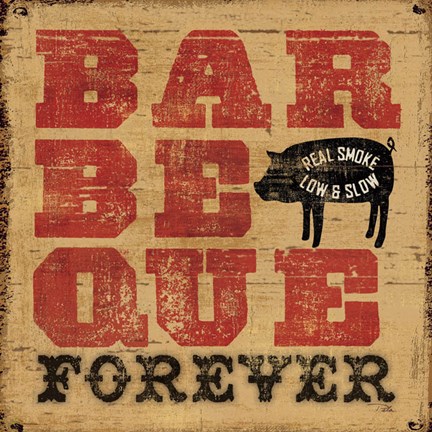 Framed Barbeque Forever Print