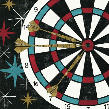 Framed Vegas - Darts Print