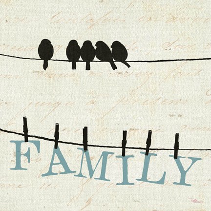 Framed Bird Talk III Print