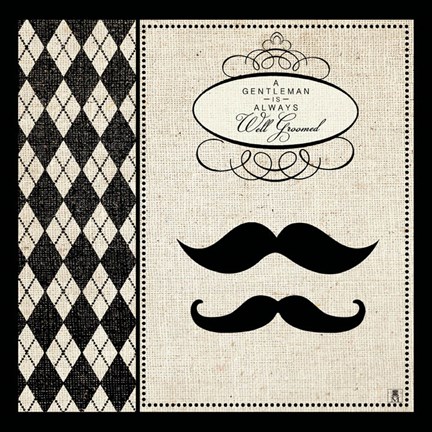 Framed Gentleman II Print