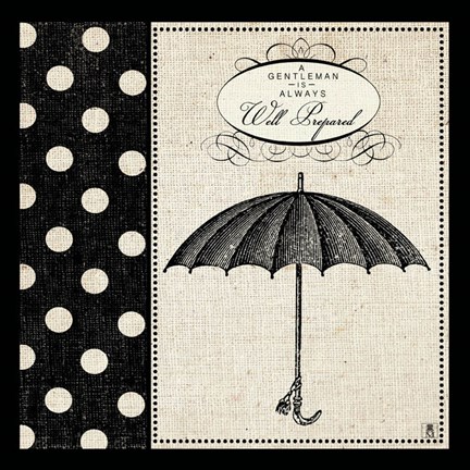 Framed Gentleman III Print