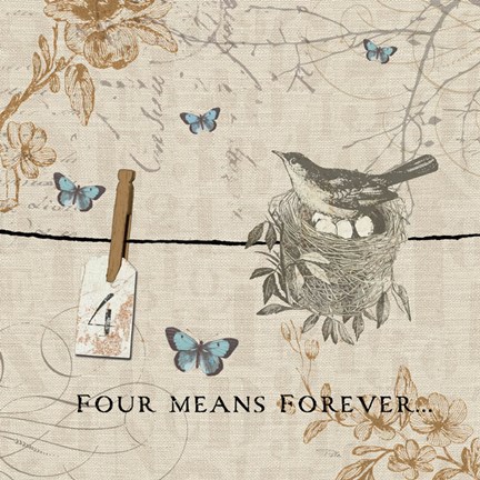 Framed Words that Count IV Print