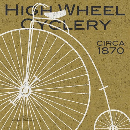 Framed High Wheel Cyclery Print