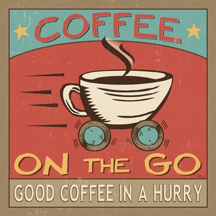 Framed Coffeehouse III Print