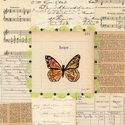 Framed Hope Butterfly Print