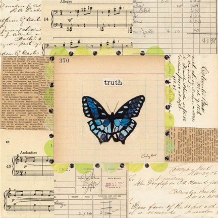 Framed Truth Butterfly Print