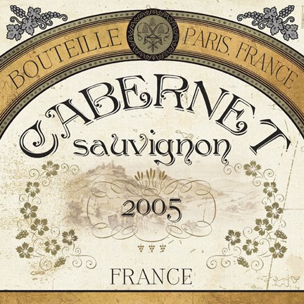 Framed Wine Labels I Print