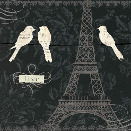 Framed Love Paris I Print