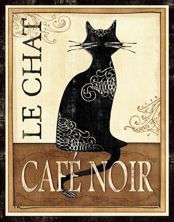 Framed Le Chat Print
