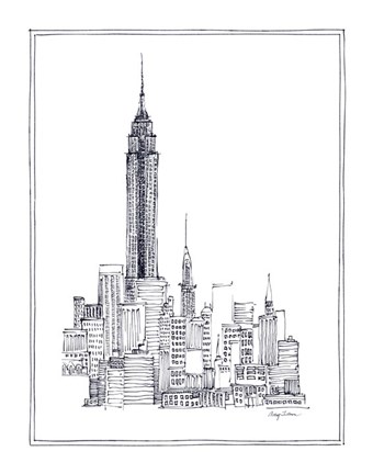 Framed Empire State Print