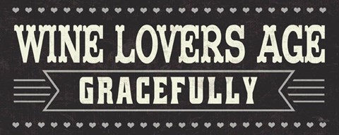 Framed Wine Lovers IV Print