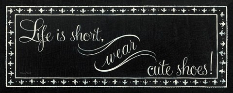 Framed Cute Shoes Print