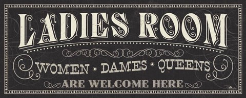 Framed Ladies and Gents I Print